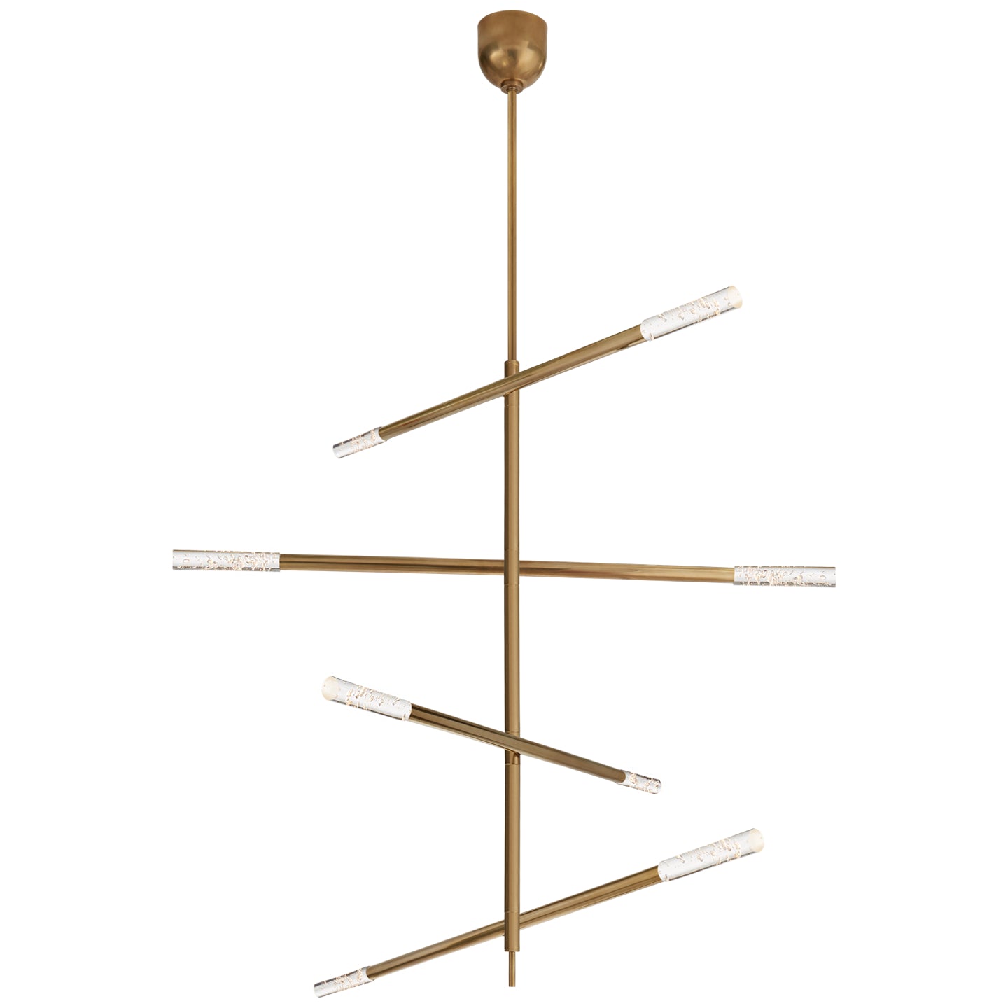 Visual Comfort Signature Canada - KW 5593AB-SG - LED Chandelier - Rousseau - Antique-Burnished Brass