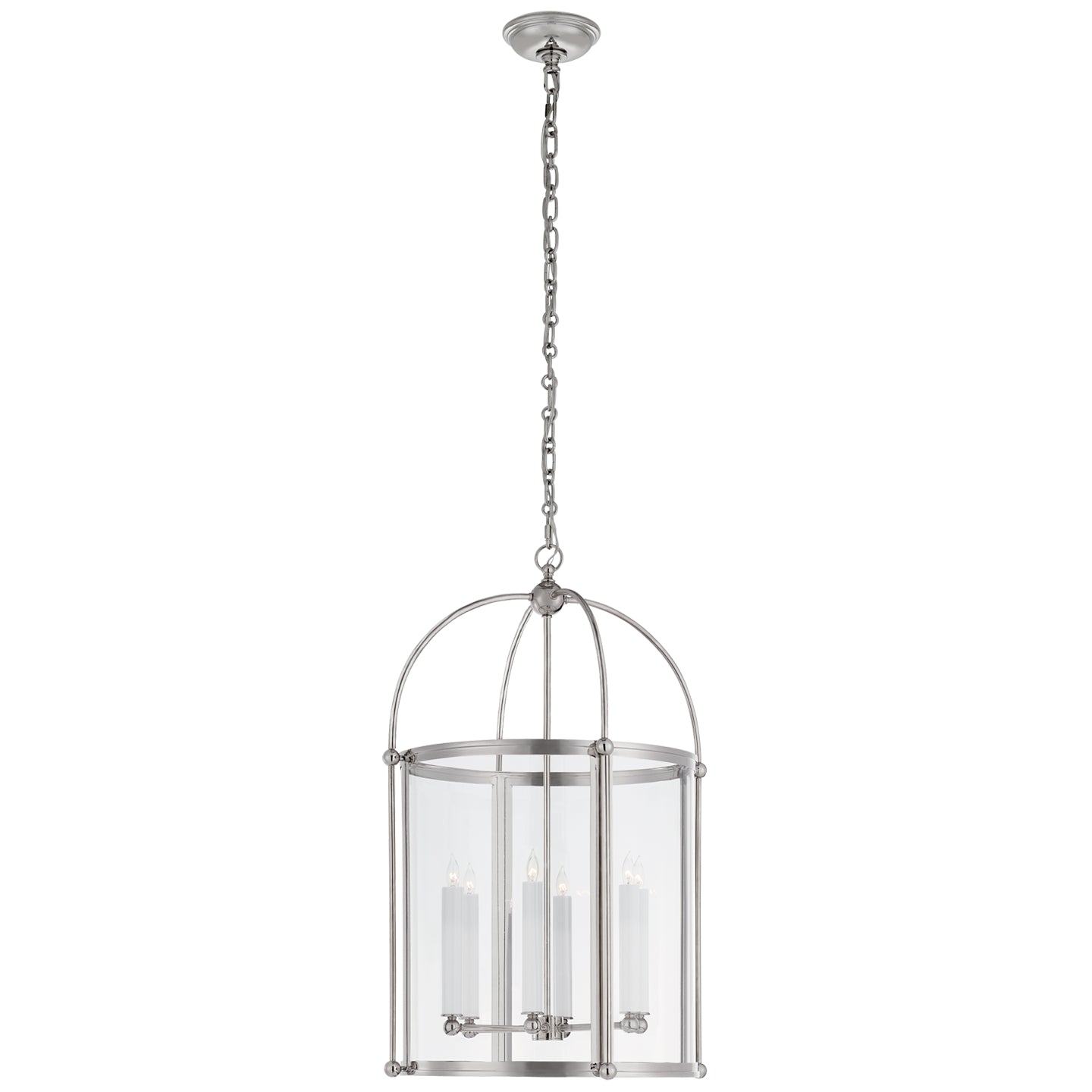 Visual Comfort Signature Canada - CHC 3451PN-CG - Six Light Lantern - Riverside Round - Polished Nickel
