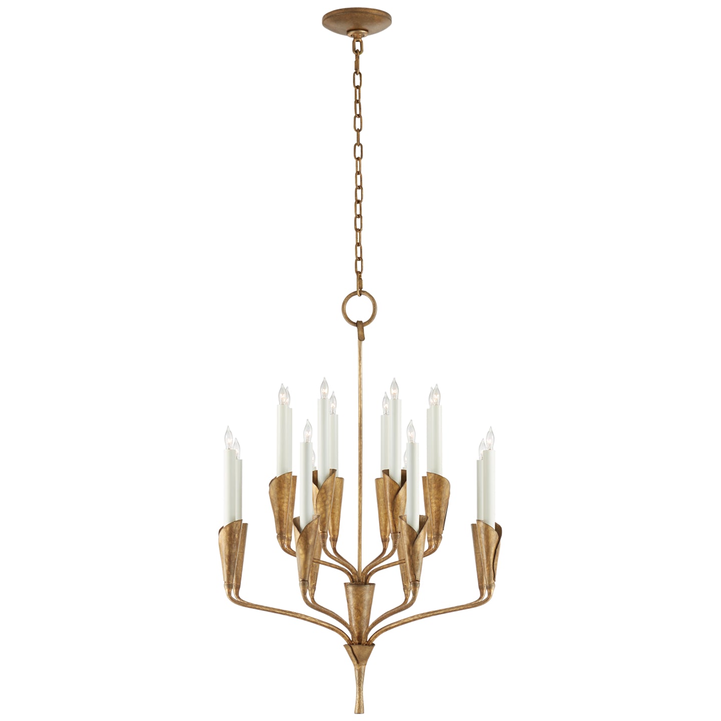 Visual Comfort Signature Canada - CHC 5501GI - 16 Light Chandelier - Aiden - Gilded Iron