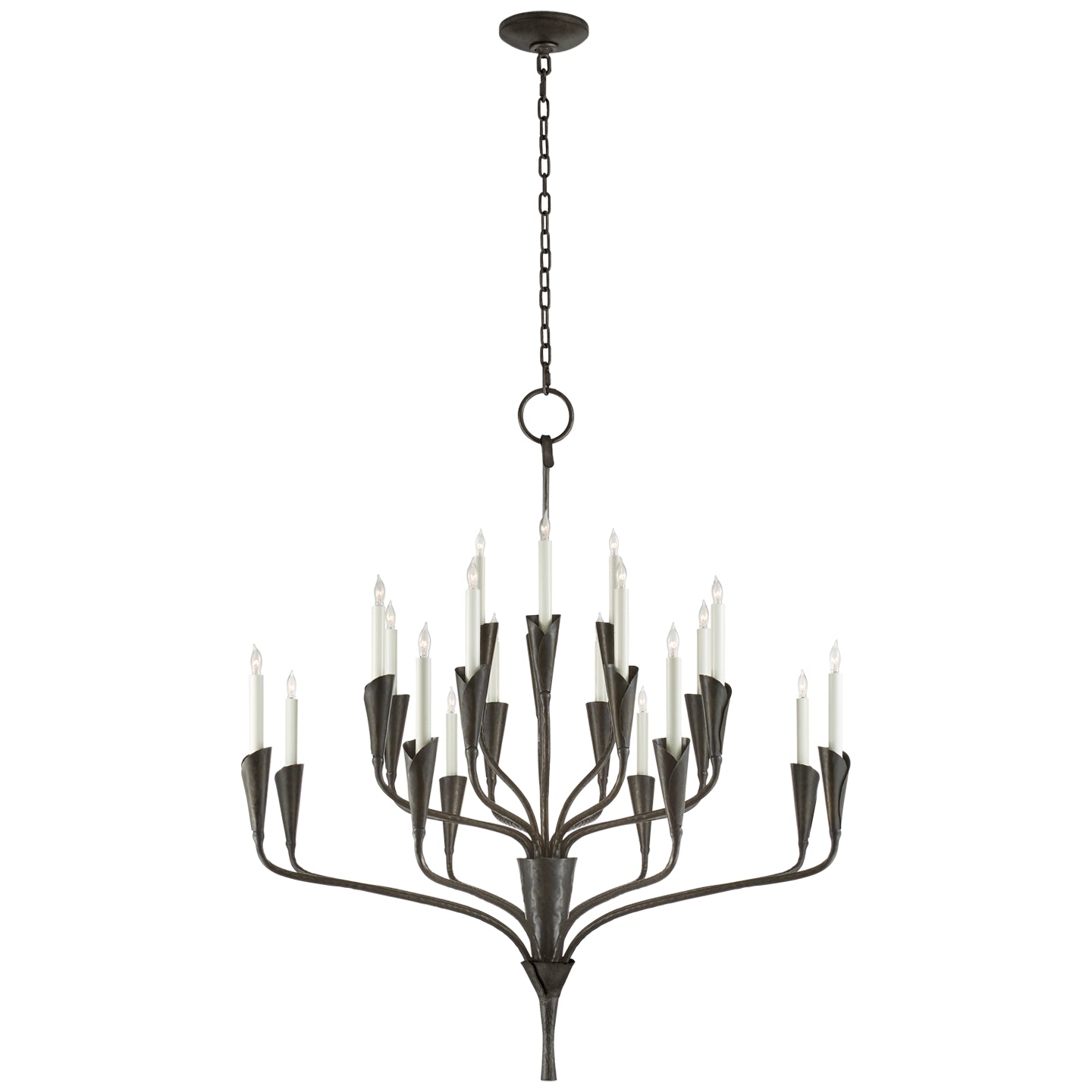 Visual Comfort Signature Canada - CHC 5503AI - 20 Light Chandelier - Aiden - Aged Iron