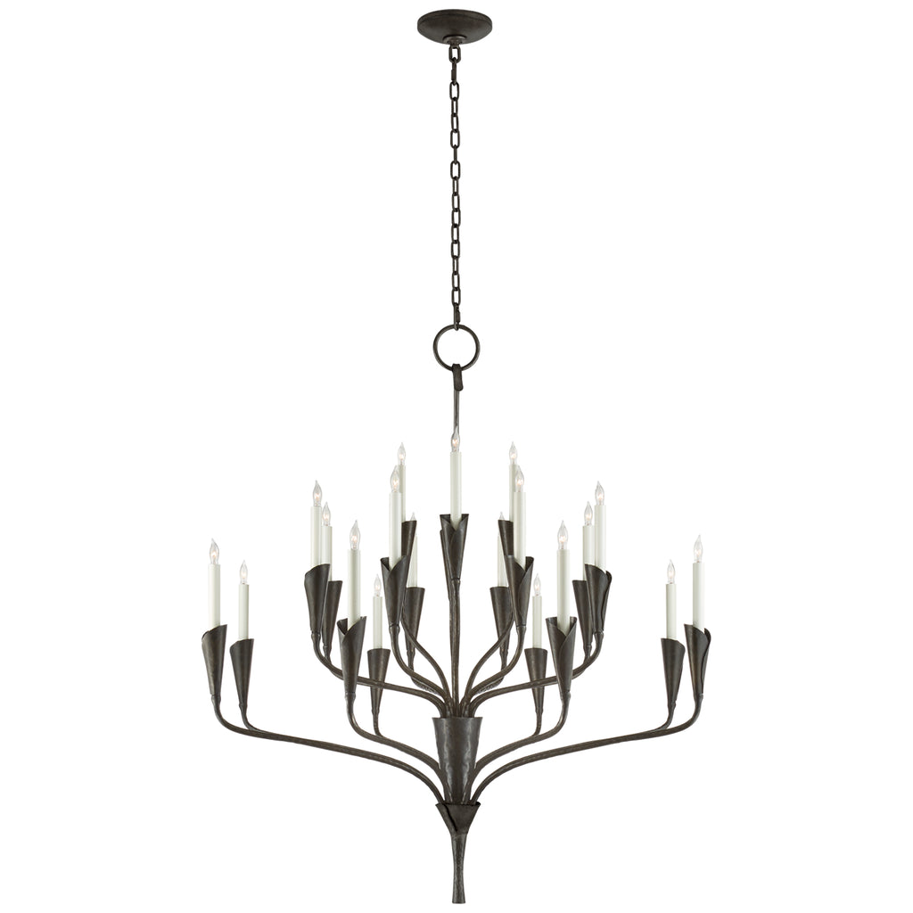 Visual Comfort Signature Canada - CHC 5503AI - 20 Light Chandelier - Aiden - Aged Iron