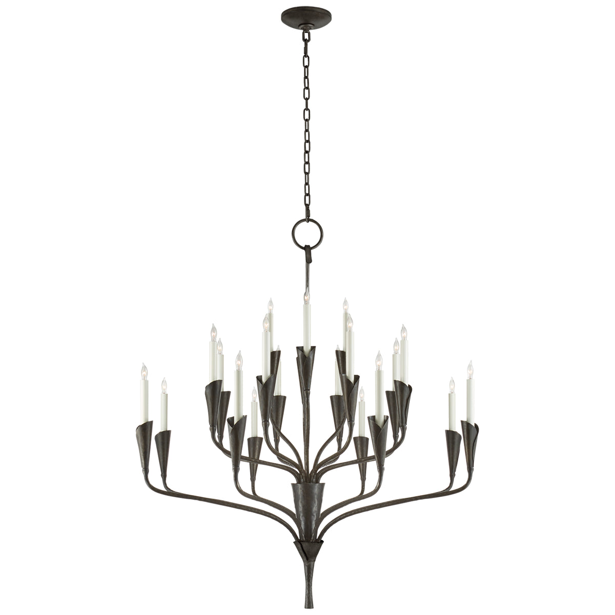 Visual Comfort Signature Canada - CHC 5503AI - 20 Light Chandelier - Aiden - Aged Iron