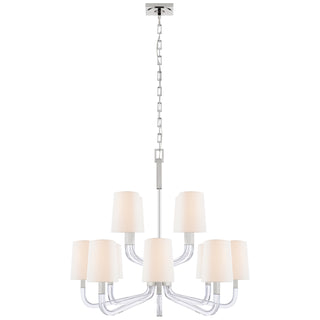 Visual Comfort Signature Canada - CHC 5903PN/CG-L - 12 Light Chandelier - Reagan - Polished Nickel and Crystal