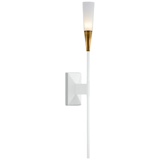 Visual Comfort Signature Canada - CHD 2601WHT - LED Wall Sconce - Stellar - Matte White and Antique Brass