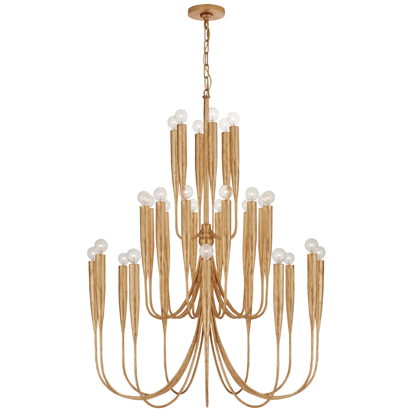 Visual Comfort Signature Canada - JN 5072AGL - 30 Light Chandelier - Acadia - Antique Gold Leaf