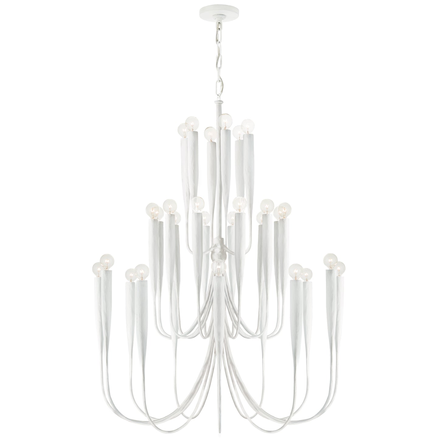 Visual Comfort Signature Canada - JN 5072PW - 30 Light Chandelier - Acadia - Plaster White