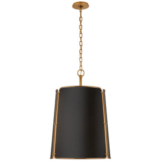 Visual Comfort Signature Canada - S 5646HAB-BLK - Six Light Pendant - Hastings - Hand-Rubbed Antique Brass