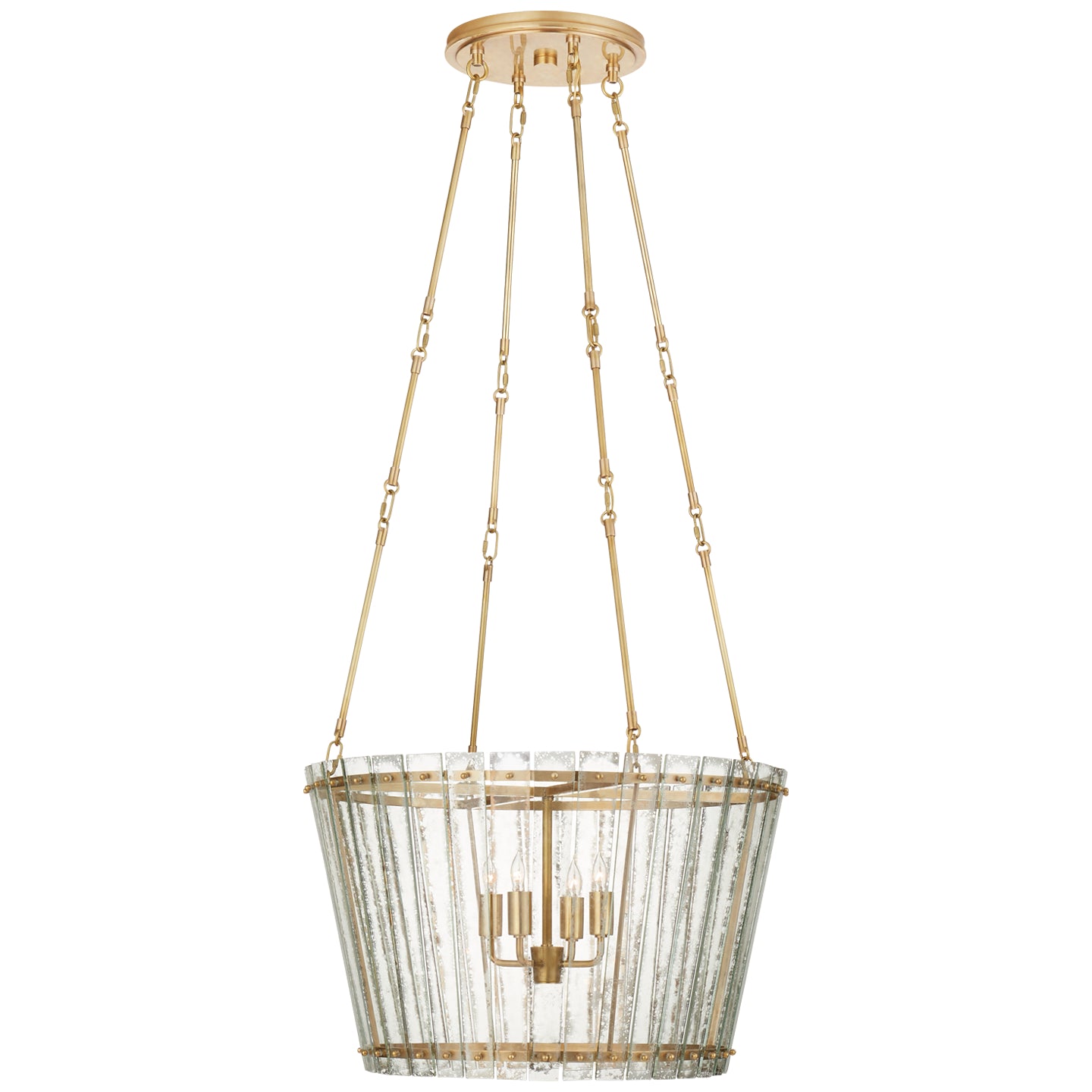 Visual Comfort Signature Canada - S 5653HAB-AM - Four Light Chandelier - Cadence - Hand-Rubbed Antique Brass