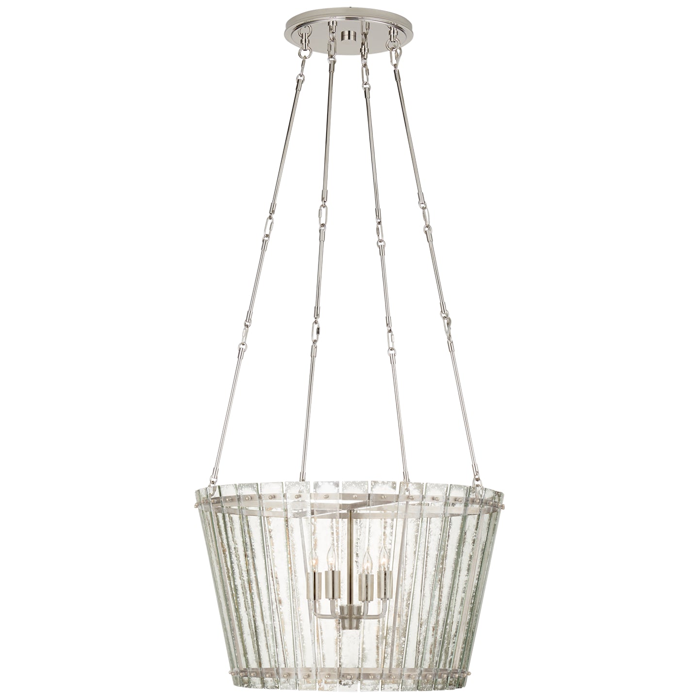 Visual Comfort Signature Canada - S 5653PN-AM - Four Light Chandelier - Cadence - Polished Nickel