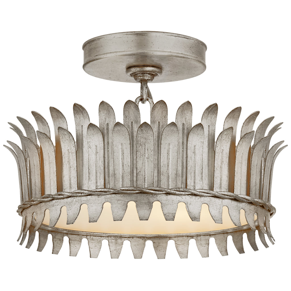 Visual Comfort Signature Canada - SK 4205BSL - LED Semi-Flush Mount - Leslie - Burnished Silver Leaf