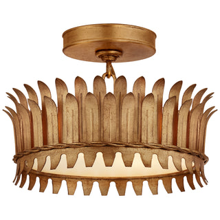 Visual Comfort Signature Canada - SK 4205GI - LED Semi-Flush Mount - Leslie - Gilded Iron
