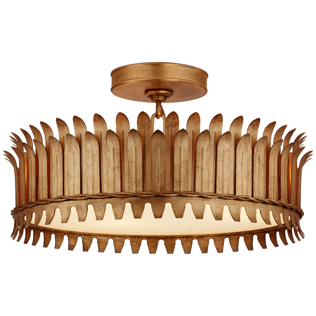 Visual Comfort Signature Canada - SK 4206GI - LED Semi-Flush Mount - Leslie - Gilded Iron