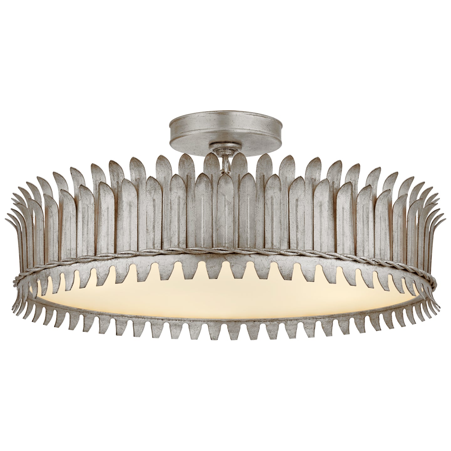 Visual Comfort Signature Canada - SK 4207BSL - LED Semi-Flush Mount - Leslie - Burnished Silver Leaf