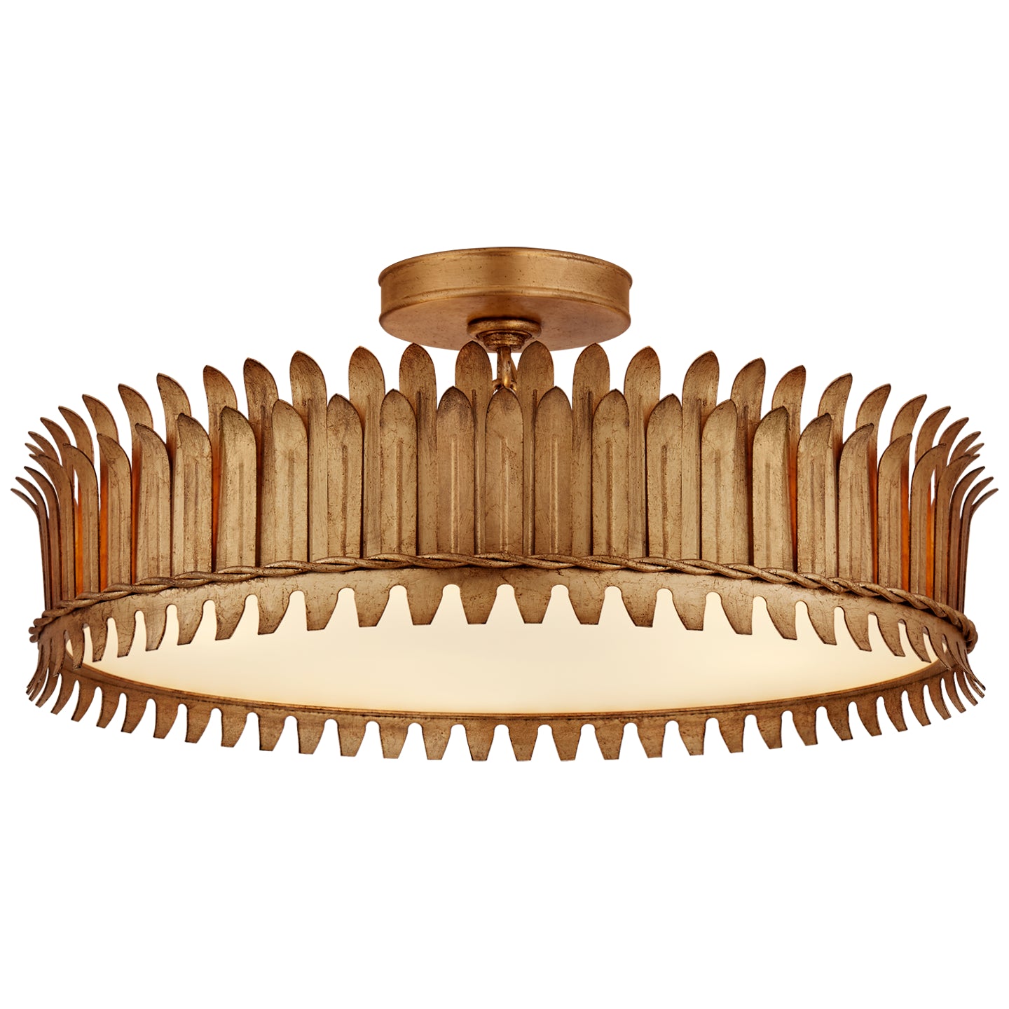Visual Comfort Signature Canada - SK 4207GI - LED Semi-Flush Mount - Leslie - Gilded Iron