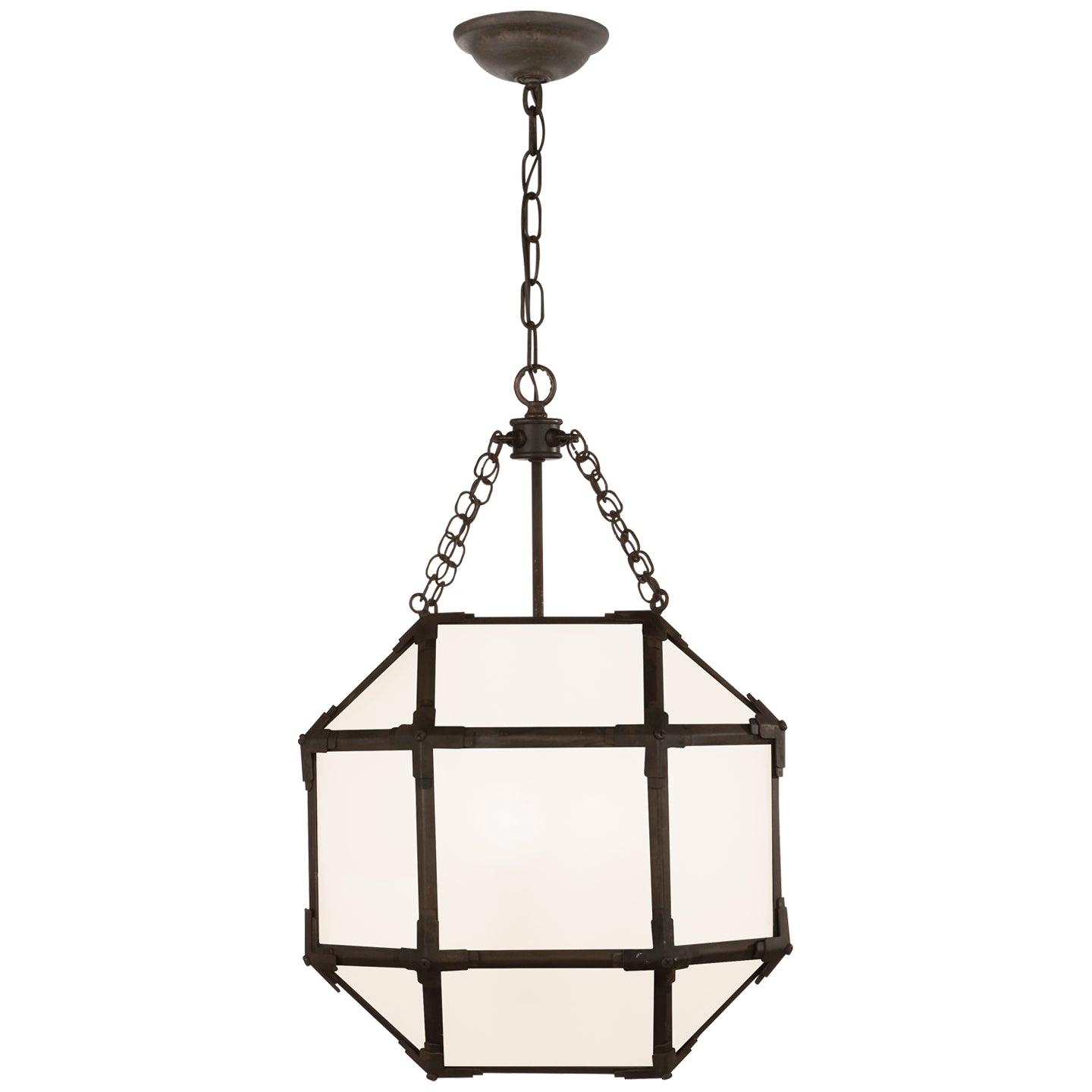 Visual Comfort Signature Canada - SK 5008AZ-WG - Three Light Lantern - Morris - Antique Zinc