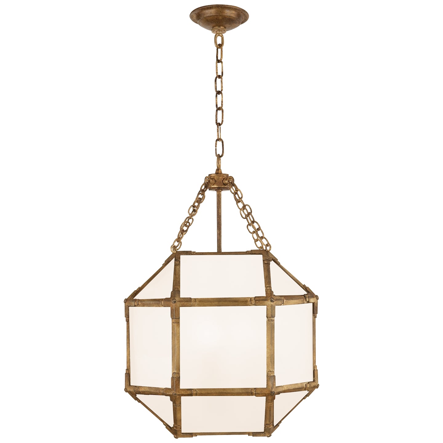 Visual Comfort Signature Canada - SK 5008GI-WG - Three Light Lantern - Morris - Gilded Iron