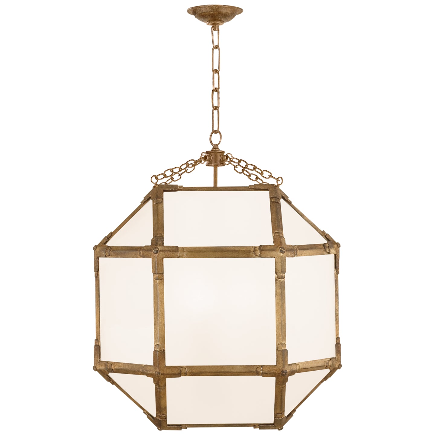 Visual Comfort Signature Canada - SK 5009GI-WG - Three Light Lantern - Morris - Gilded Iron