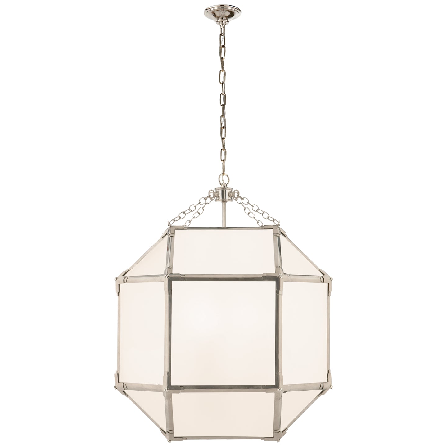 Visual Comfort Signature Canada - SK 5009PN-WG - Three Light Lantern - Morris - Polished Nickel
