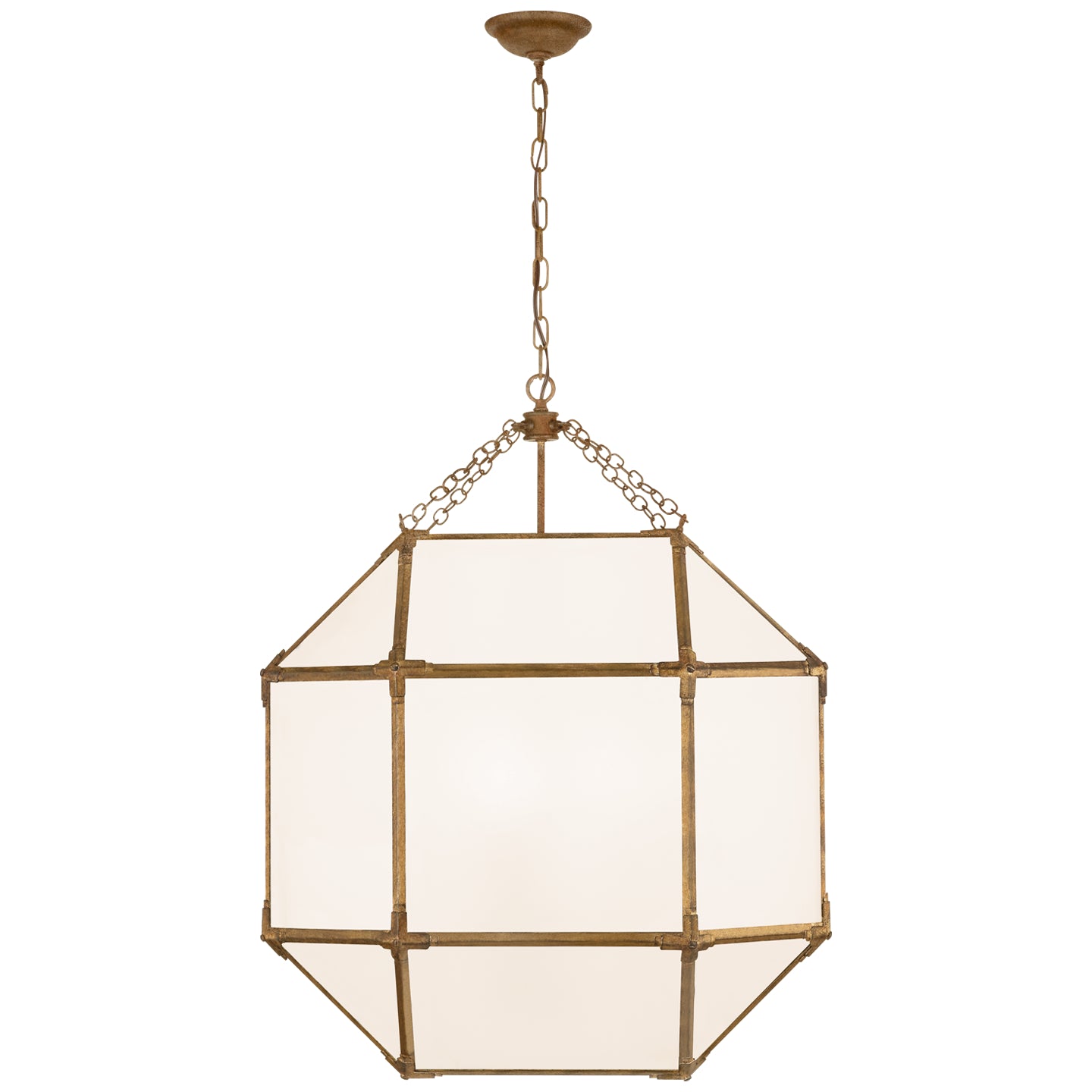 Visual Comfort Signature Canada - SK 5010GI-WG - Three Light Lantern - Morris - Gilded Iron