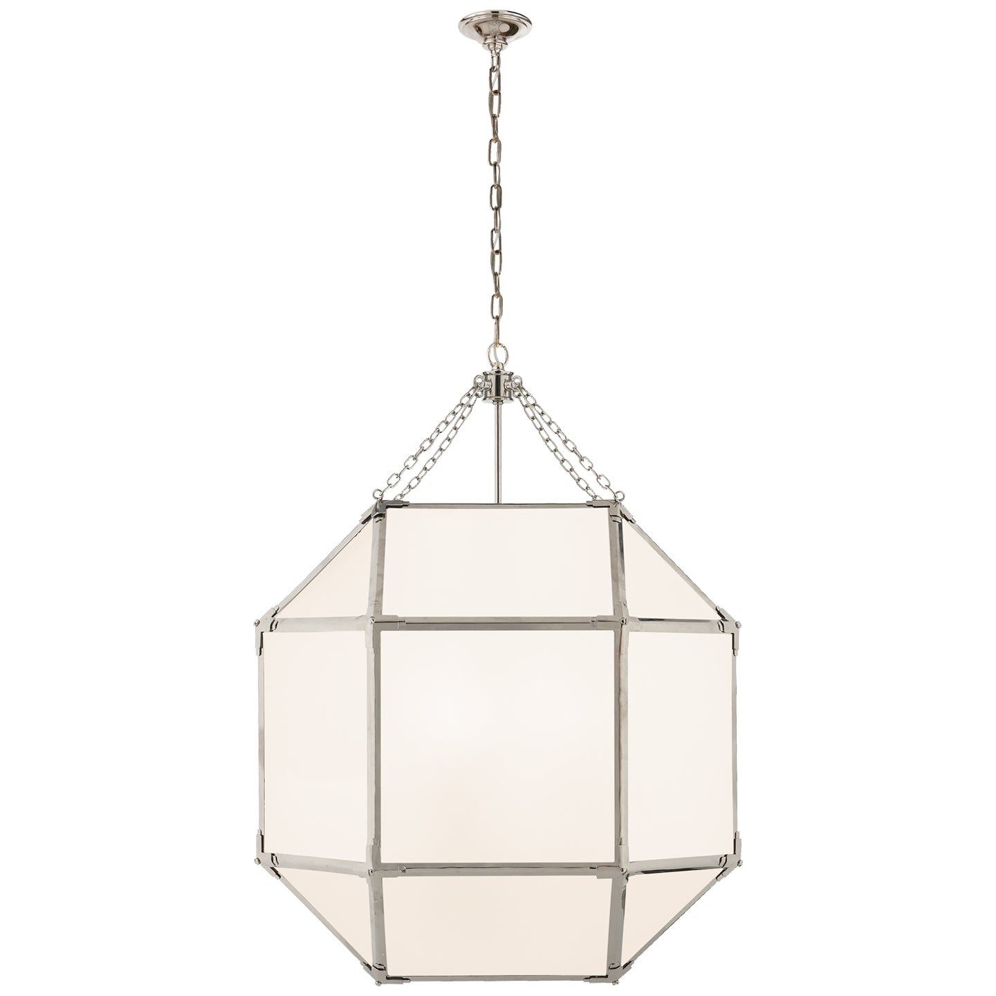 Visual Comfort Signature Canada - SK 5010PN-WG - Three Light Lantern - Morris - Polished Nickel