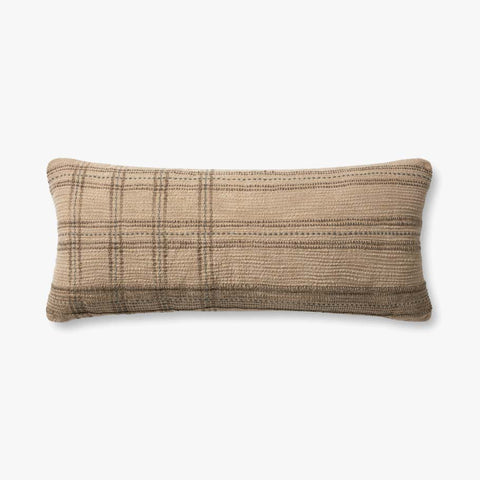 Calista Pillow, Tan / Slate