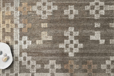 Akina Charcoal / Taupe 9'-3" x 13' Area Rug - AK-01 - 9'-3" x 13'