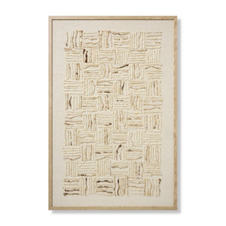 Amber Lewis x Loloi Big Sur Ivory / White Wall Art