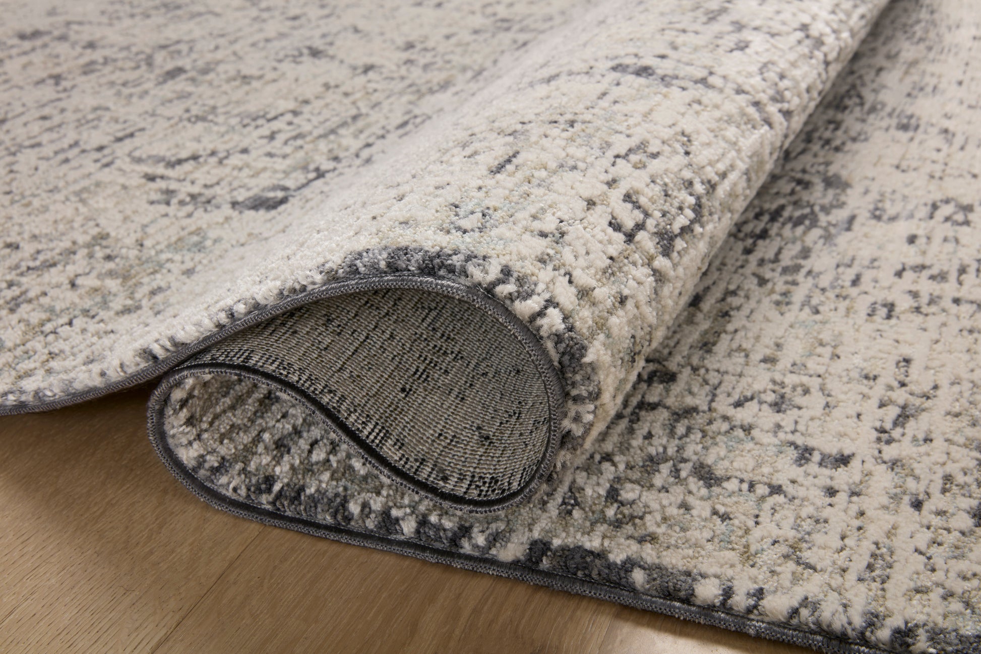 Amber Lewis x Loloi, Alie Rug, Charcoal / Beige