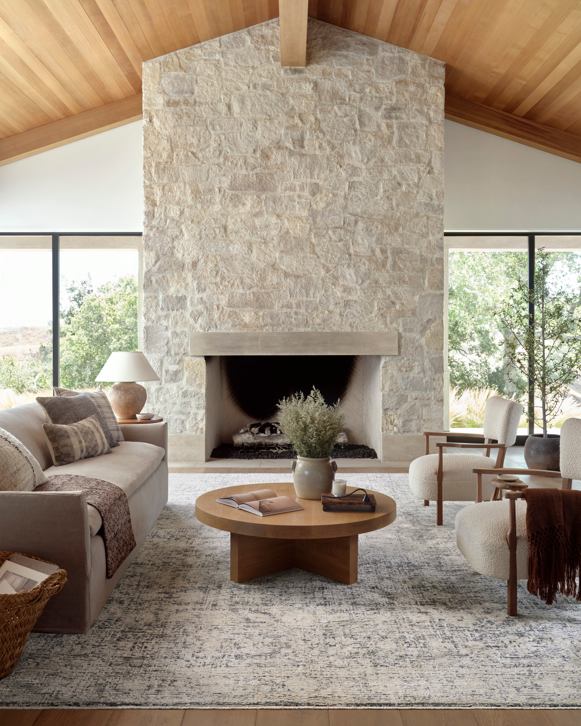 Amber Lewis x Loloi, Alie Rug, Charcoal / Beige
