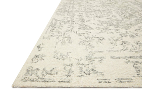 Magnolia Home By Joanna Gaines x Loloi Annie White / Grey 9'-3" x 13' Area Rug - ANN-01 - 9'-3" x 13'