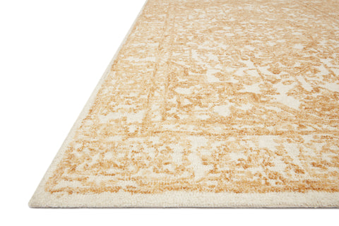 Magnolia Home By Joanna Gaines x Loloi Annie White / Gold 9'-3" x 13' Area Rug - ANN-03 - 9'-3" x 13'