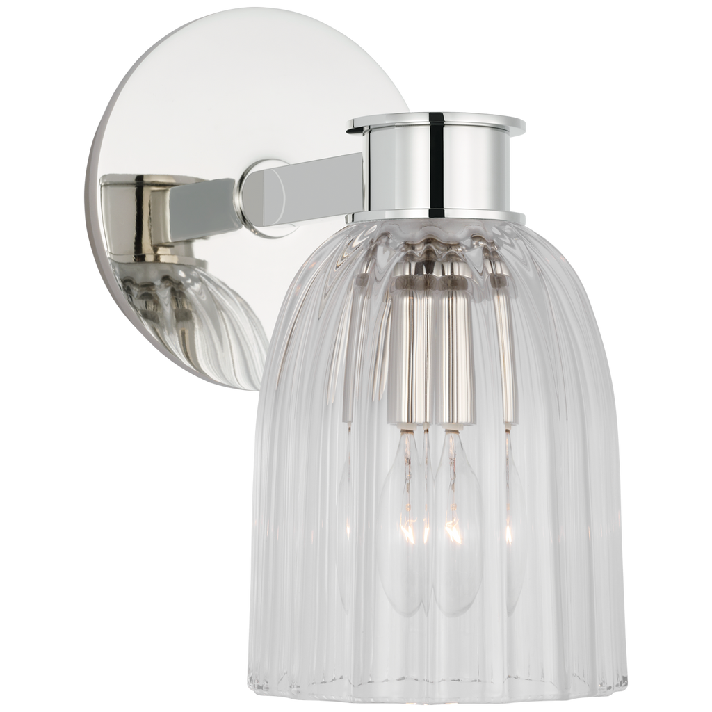 Evangeline Sconce, Polished Nickel