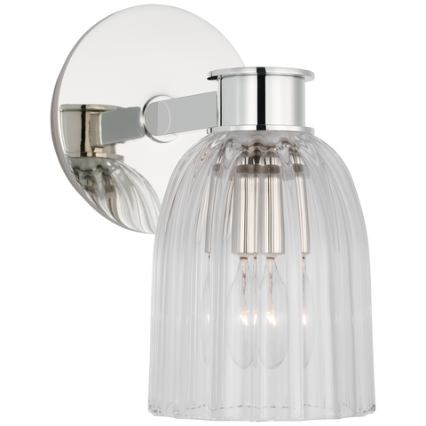 Evangeline Sconce, Polished Nickel