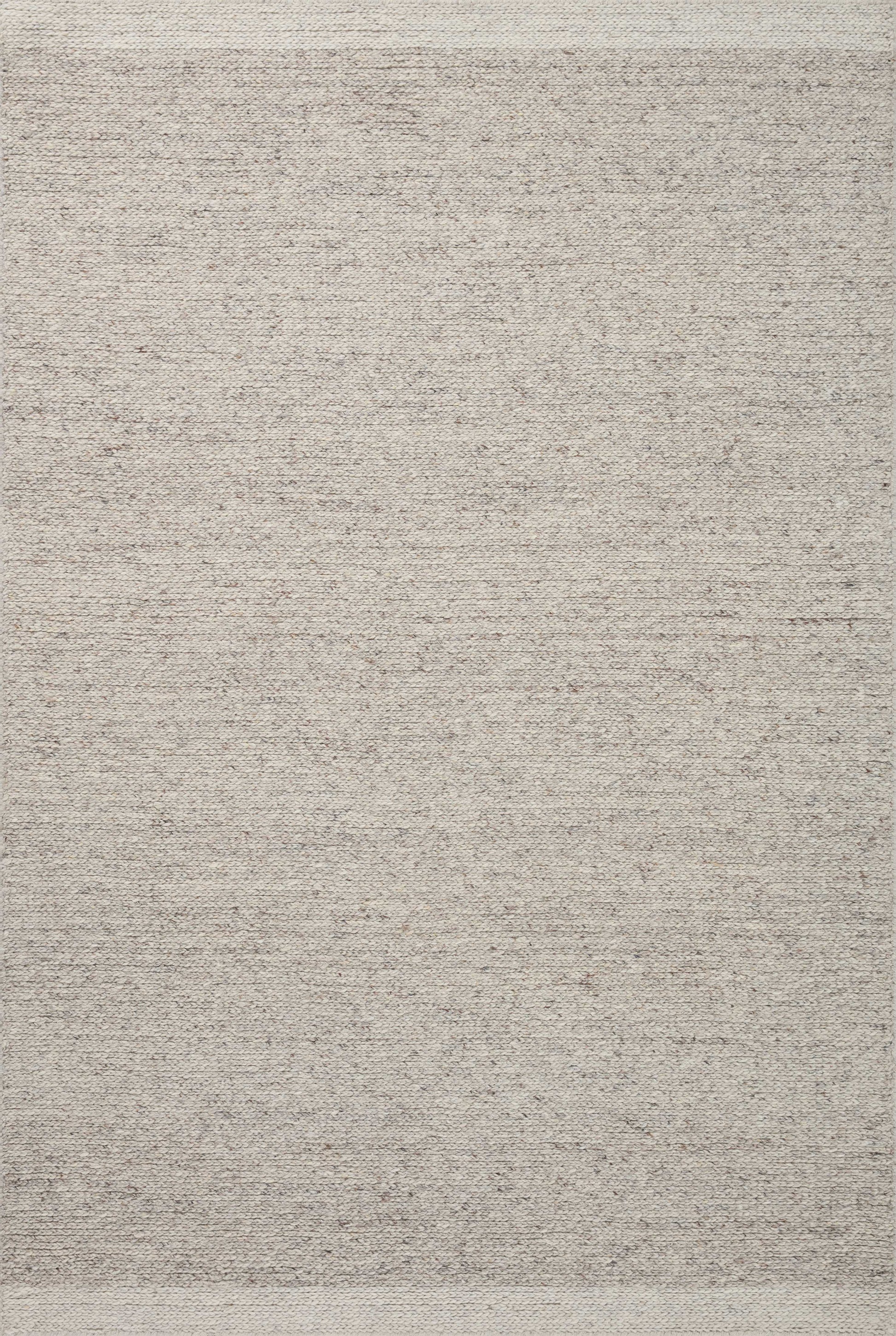 Magnolia Home by Joanna Gaines x Loloi Ashby Silver / Ivory 11'-6" x 15' Area Rug - ASH-03 - 11'-6" x 15'
