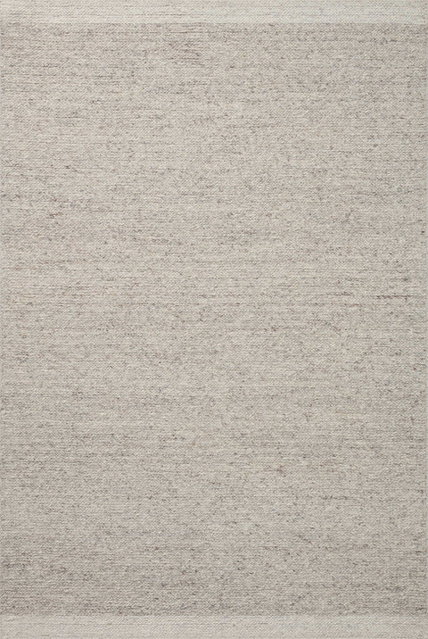 Magnolia Home by Joanna Gaines x Loloi Ashby Silver / Ivory 11'-6" x 15' Area Rug - ASH-03 - 11'-6" x 15'