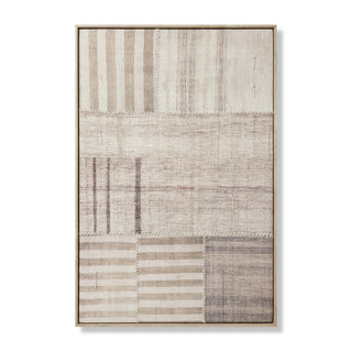Pieced Work Beige / Brown Wall Art