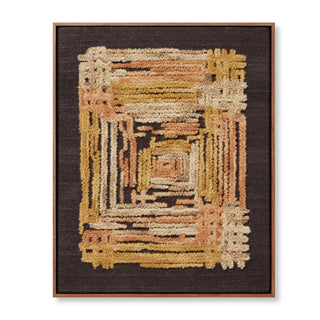 Intersecting Gold / Orange Wall Art