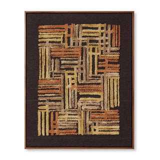 Perpindicular Gold / Orange Wall Art