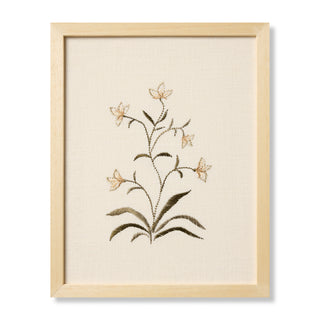 Pixie Flowers Beige Beige / Green Wall Art