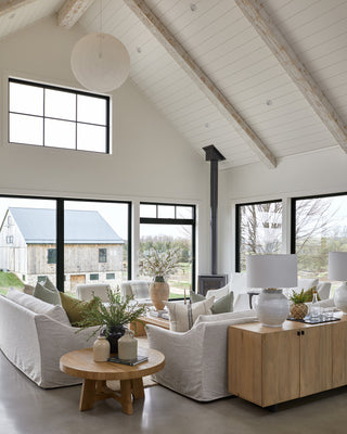 Moreau Natural Slipcovered Sofa