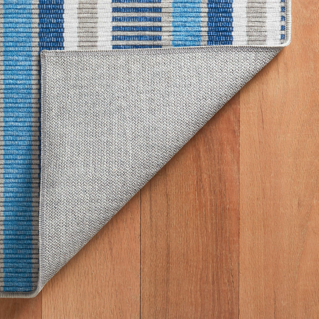 Always Greener Blue/Grey Machine Washable Rug - DA2156 - 8x10