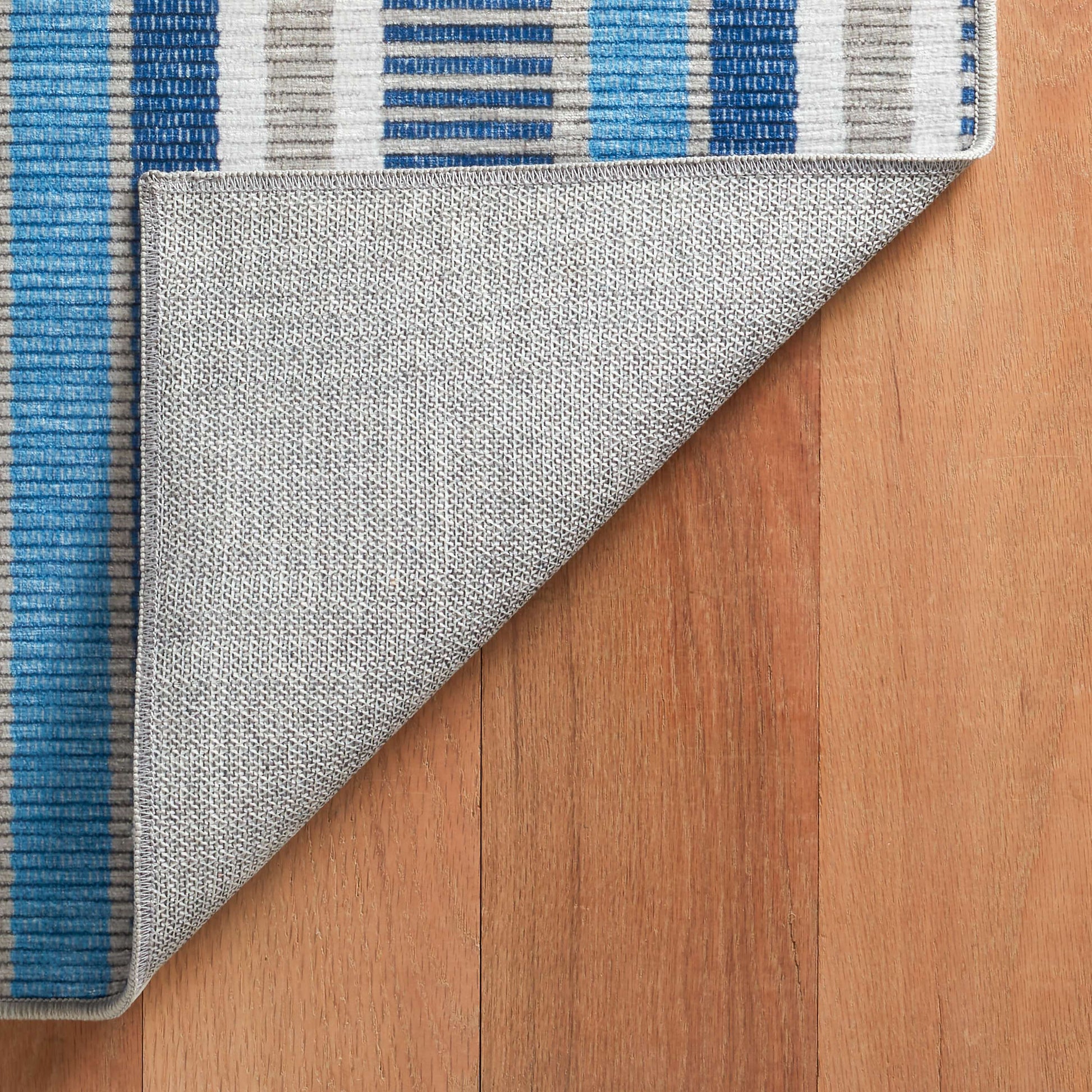 Always Greener Blue/Grey Machine Washable Rug - DA2156 - 8x10