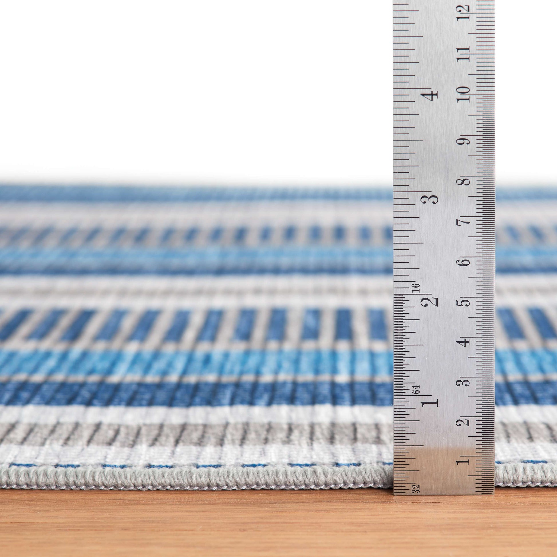 Always Greener Blue/Grey Machine Washable Rug - DA2156 - 8x10