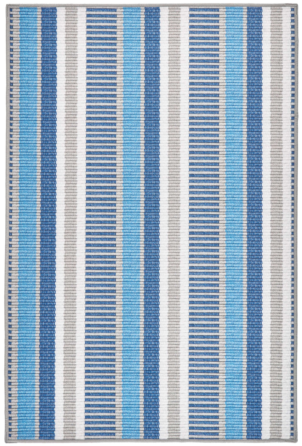 Always Greener Blue/Grey Machine Washable Rug - DA2156 - 8x10