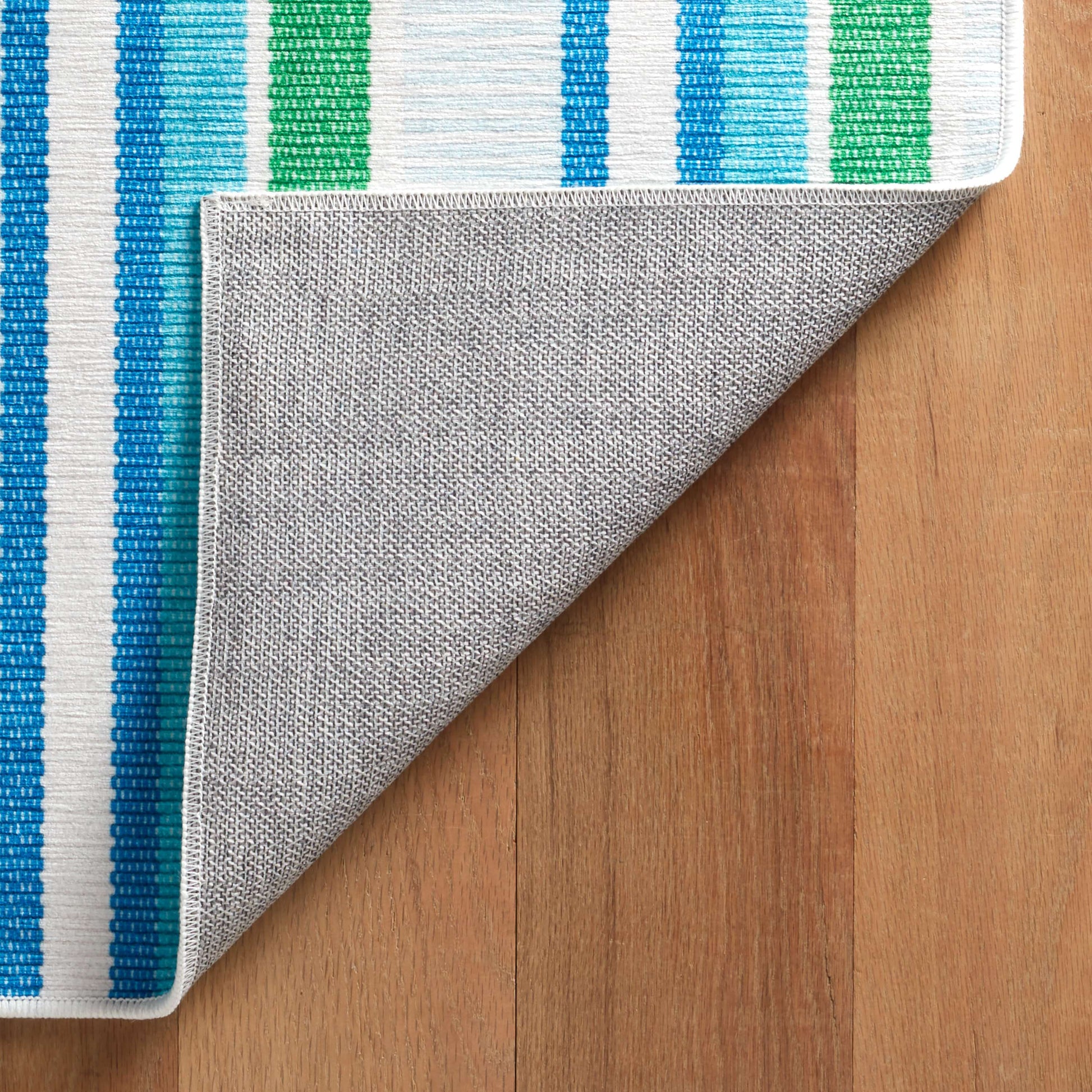 Always Greener Cobalt/Green Machine Washable Rug - DA2157 - 8x10