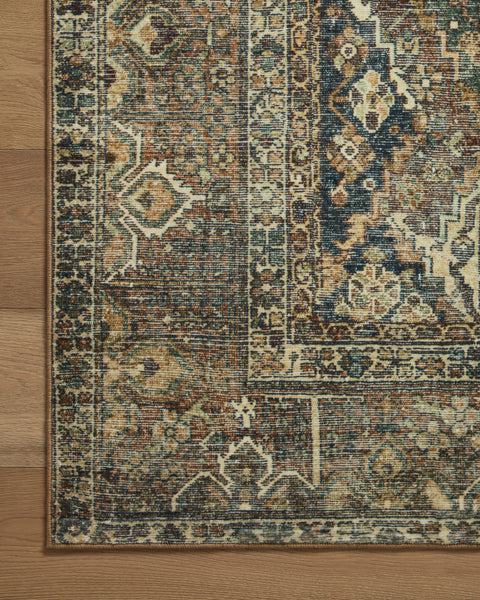 Magnolia Home x Loloi, Spice / Blue Banks Rug