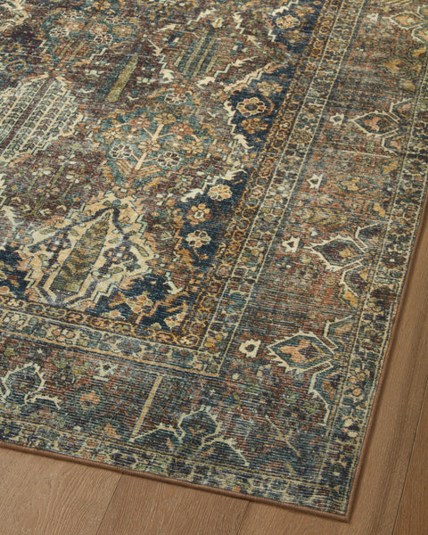 Magnolia Home x Loloi, Spice / Blue Banks Rug