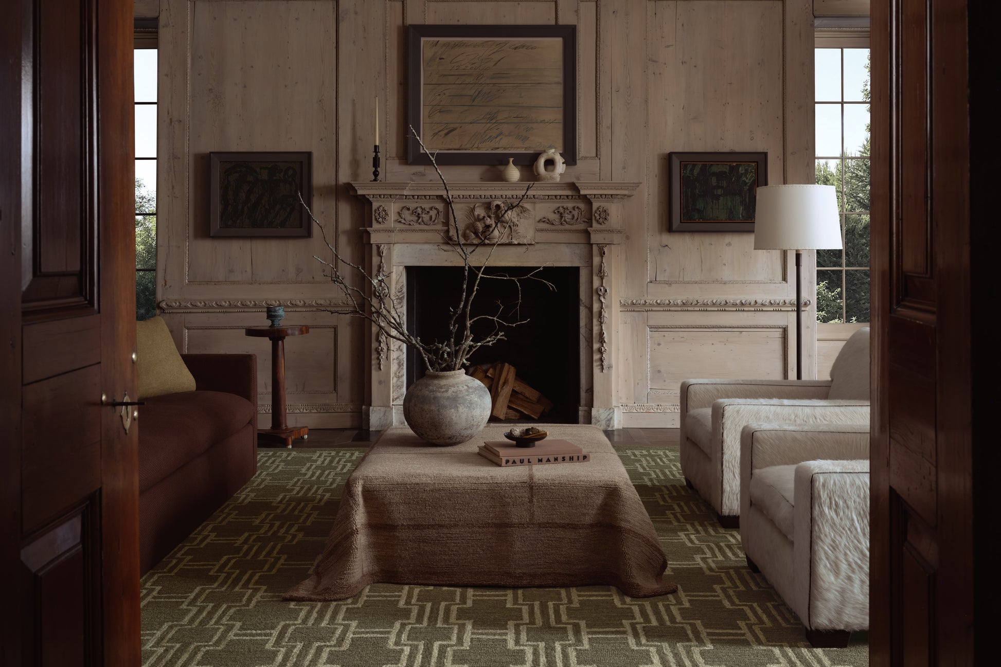 Jeremiah Brent x Loloi Barrow Moss / Beige 9'-3" x 13' Area Rug - BAR-02 - 9'-3" x 13'