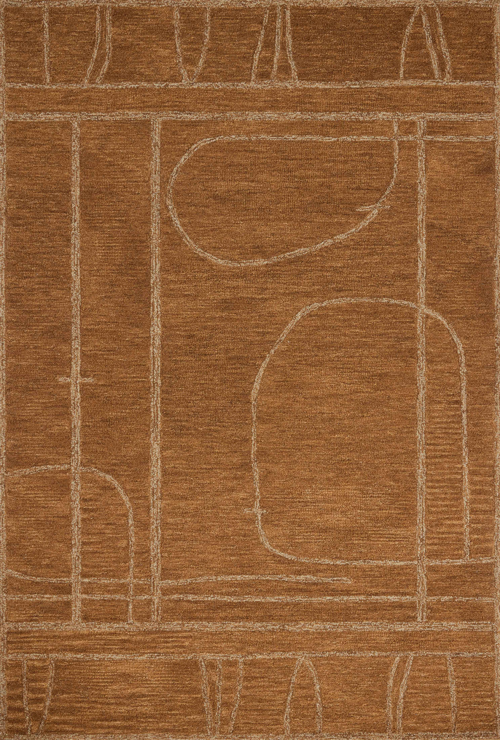 Jeremiah Brent x Loloi Barrow Clay / Natural 9'-3" x 13' Area Rug - BAR-03 - 9'-3" x 13'