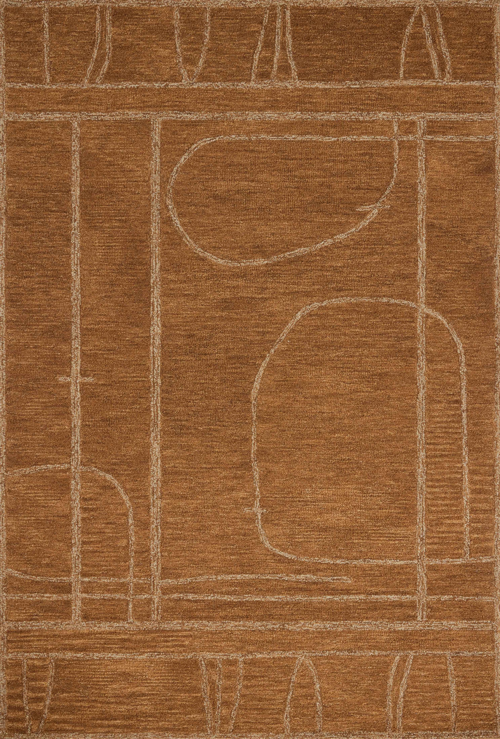 Jeremiah Brent x Loloi Barrow Clay / Natural 9'-3" x 13' Area Rug - BAR-03 - 9'-3" x 13'